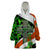 Patrick Day - Irish Cross - Lucky Girl Wearable Blanket Hoodie - Wonder Print Shop