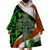 Patrick Day - Irish Cross - Lucky Girl Wearable Blanket Hoodie - Wonder Print Shop
