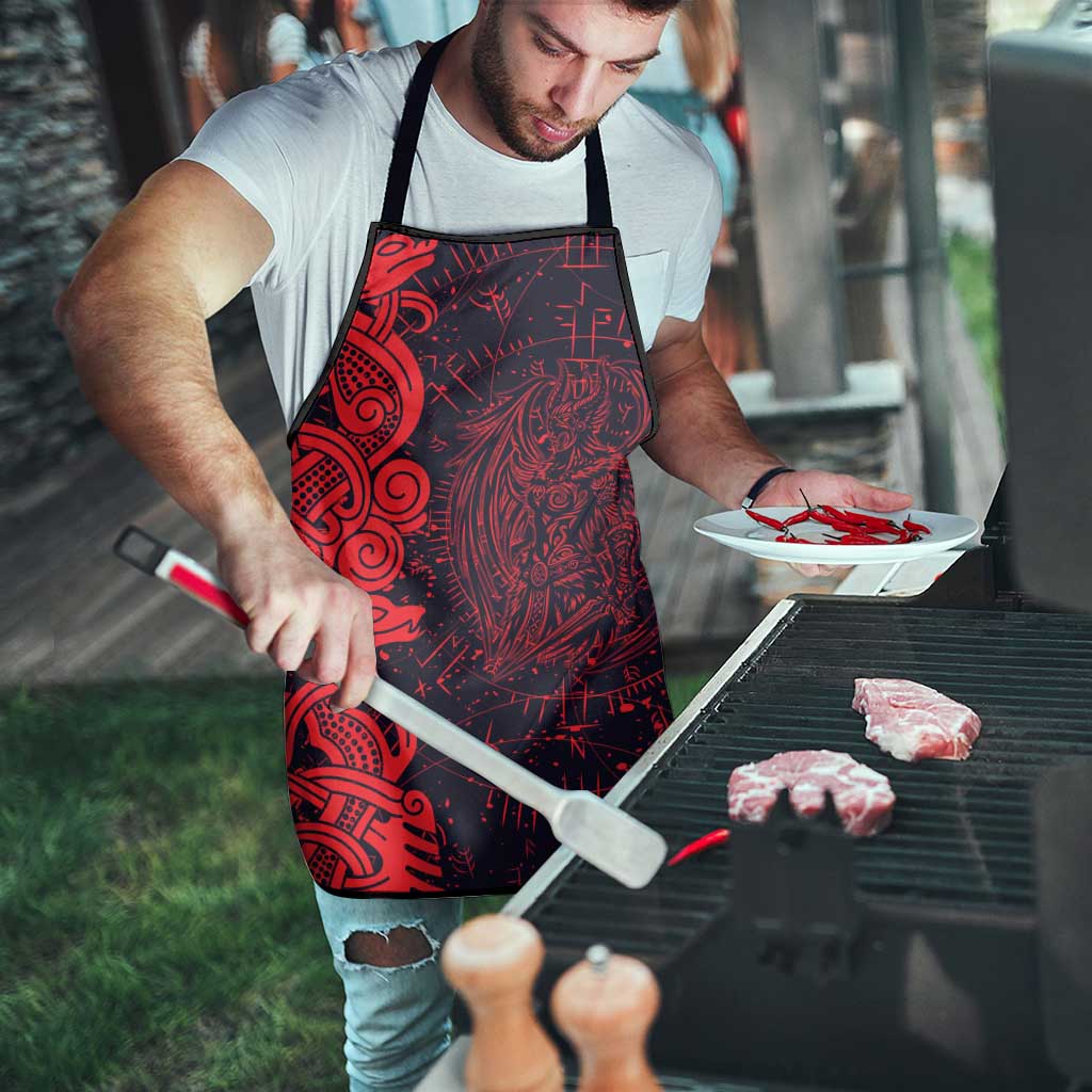 Norse Viking Dragon Apron Celtic Knotwork and Runic Mythology Art