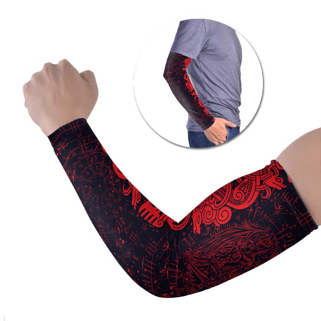 Norse Viking Dragon Arm Sleeves Celtic Knotwork and Runic Mythology Art