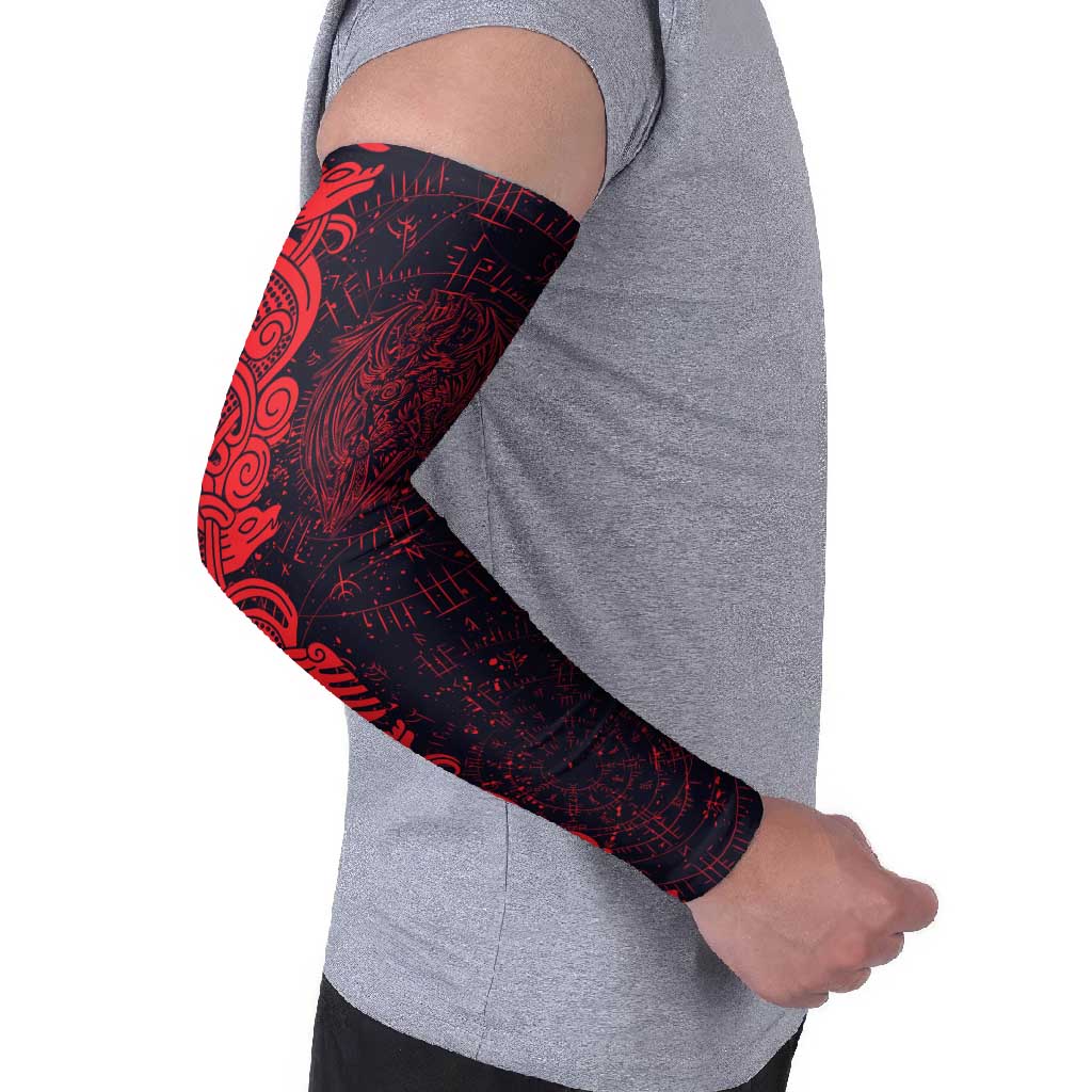 Norse Viking Dragon Arm Sleeves Celtic Knotwork and Runic Mythology Art
