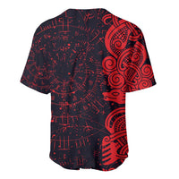 Norse Viking Dragon Baseball Jersey Celtic Knotwork and Runic Mythology Art