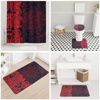 Norse Viking Dragon Bathroom Set Celtic Knotwork and Runic Mythology Art
