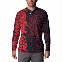 Norse Viking Dragon Button Sweatshirt Celtic Knotwork and Runic Mythology Art