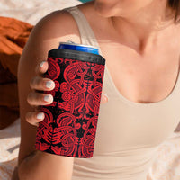 Norse Viking Dragon 4 in 1 Can Cooler Tumbler Celtic Knotwork and Runic Mythology Art