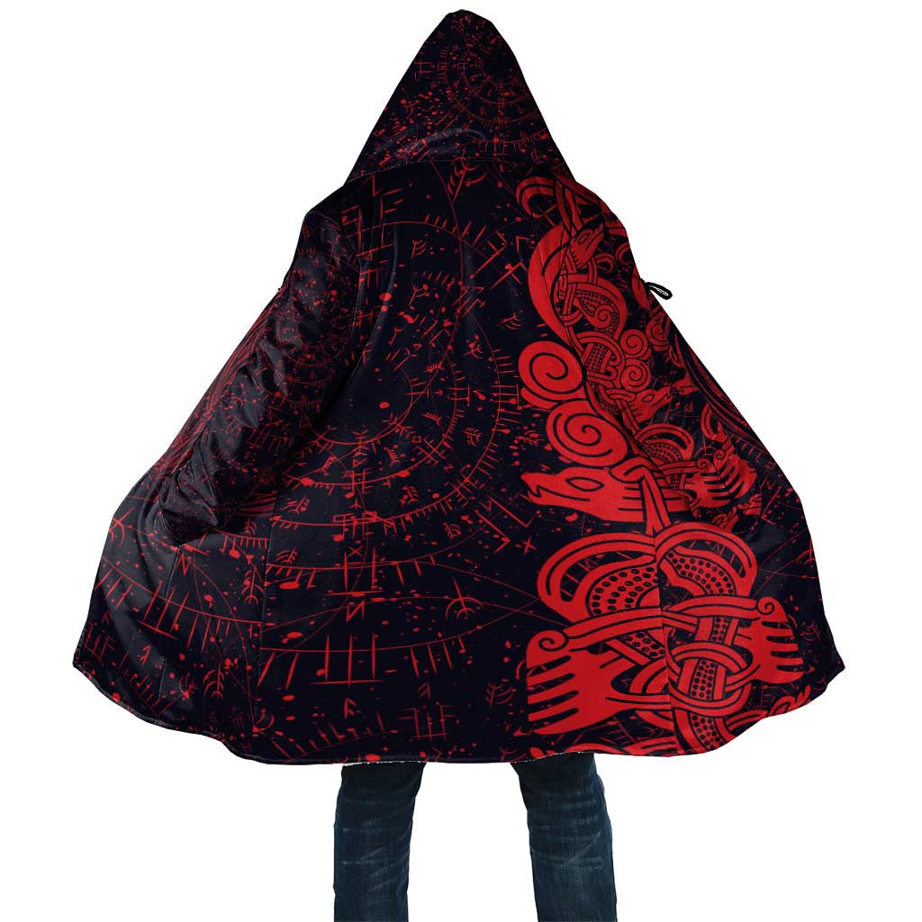 Norse Viking Dragon Cloak Celtic Knotwork and Runic Mythology Art