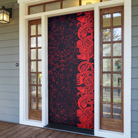 Norse Viking Dragon Door Cover Celtic Knotwork and Runic Mythology Art