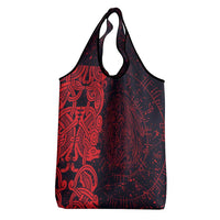 Norse Viking Dragon Grocery Bag Celtic Knotwork and Runic Mythology Art