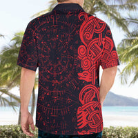 Norse Viking Dragon Hawaiian Shirt Celtic Knotwork and Runic Mythology Art
