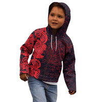 Norse Viking Dragon Kid Hoodie Celtic Knotwork and Runic Mythology Art