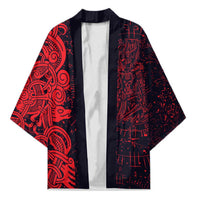 Norse Viking Dragon Kimono Celtic Knotwork and Runic Mythology Art