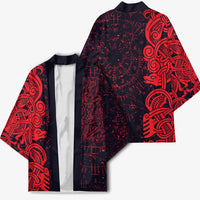 Norse Viking Dragon Kimono Celtic Knotwork and Runic Mythology Art