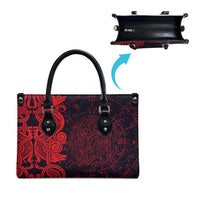 Norse Viking Dragon Leather Bag Celtic Knotwork and Runic Mythology Art