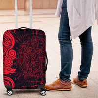 Norse Viking Dragon Luggage Cover Celtic Knotwork and Runic Mythology Art