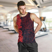 Norse Viking Dragon Men Tank Top Celtic Knotwork and Runic Mythology Art