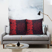Norse Viking Dragon Pillow Cover Celtic Knotwork and Runic Mythology Art