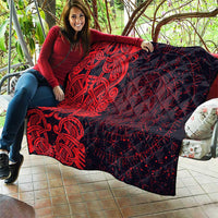 Norse Viking Dragon Quilt Celtic Knotwork and Runic Mythology Art