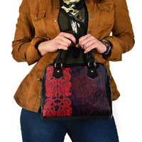 Norse Viking Dragon Shoulder Handbag Celtic Knotwork and Runic Mythology Art