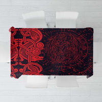 Norse Viking Dragon Tablecloth Celtic Knotwork and Runic Mythology Art