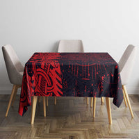 Norse Viking Dragon Tablecloth Celtic Knotwork and Runic Mythology Art