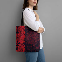 Norse Viking Dragon Tote Bag Celtic Knotwork and Runic Mythology Art