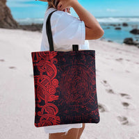 Norse Viking Dragon Tote Bag Celtic Knotwork and Runic Mythology Art