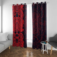 Norse Viking Dragon Window Curtain Celtic Knotwork and Runic Mythology Art
