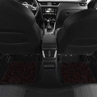 Viking Warrior Helm Car Mats Neon Tribal Linework and Runic Pattern Art