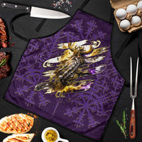 Odin Allfather Viking Apron Epic Norse Mythology Illustration with Runic Circle Art