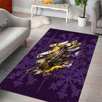 Odin Allfather Viking Area Rug Epic Norse Mythology Illustration with Runic Circle Art