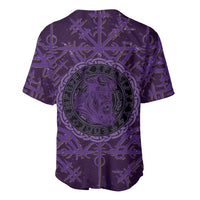 Odin Allfather Viking Baseball Jersey Epic Norse Mythology Illustration with Runic Circle Art