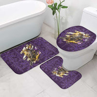 Odin Allfather Viking Bathroom Set Epic Norse Mythology Illustration with Runic Circle Art