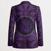 Odin Allfather Viking Blazer Epic Norse Mythology Illustration with Runic Circle Art