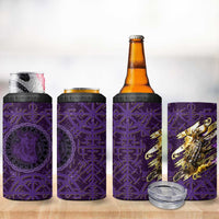 Odin Allfather Viking 4 in 1 Can Cooler Tumbler Epic Norse Mythology Illustration with Runic Circle Art