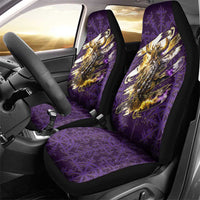 Odin Allfather Viking Car Seat Cover Epic Norse Mythology Illustration with Runic Circle Art