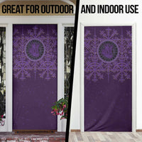 Odin Allfather Viking Door Cover Epic Norse Mythology Illustration with Runic Circle Art
