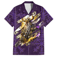 Odin Allfather Viking Hawaiian Shirt Epic Norse Mythology Illustration with Runic Circle Art