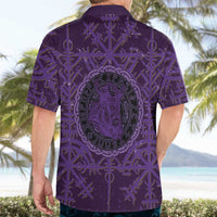 Odin Allfather Viking Hawaiian Shirt Epic Norse Mythology Illustration with Runic Circle Art