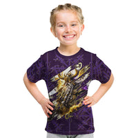 Odin Allfather Viking Kid T Shirt Epic Norse Mythology Illustration with Runic Circle Art