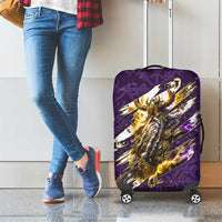 Odin Allfather Viking Luggage Cover Epic Norse Mythology Illustration with Runic Circle Art