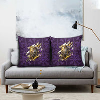 Odin Allfather Viking Pillow Cover Epic Norse Mythology Illustration with Runic Circle Art