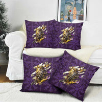 Odin Allfather Viking Pillow Cover Epic Norse Mythology Illustration with Runic Circle Art