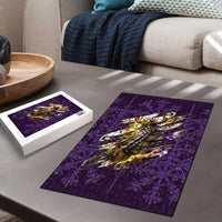 Odin Allfather Viking Puzzle Epic Norse Mythology Illustration with Runic Circle Art
