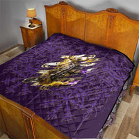 Odin Allfather Viking Quilt Epic Norse Mythology Illustration with Runic Circle Art