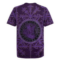 Odin Allfather Viking Rugby Jersey Epic Norse Mythology Illustration with Runic Circle Art