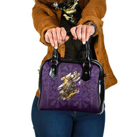 Odin Allfather Viking Shoulder Handbag Epic Norse Mythology Illustration with Runic Circle Art