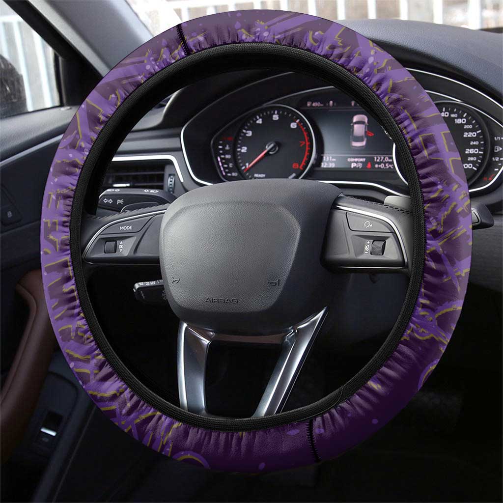 Odin Allfather Viking Steering Wheel Cover Epic Norse Mythology Illustration with Runic Circle Art