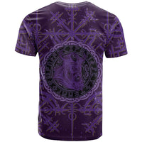 Odin Allfather Viking T Shirt Epic Norse Mythology Illustration with Runic Circle Art