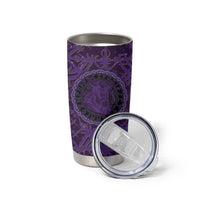 Odin Allfather Viking Tumbler Cup Epic Norse Mythology Illustration with Runic Circle Art