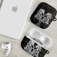 Viking Runes and Norse Mythology Symbols AirPods Case Celtic Knotwork Tribal Illustration Style
